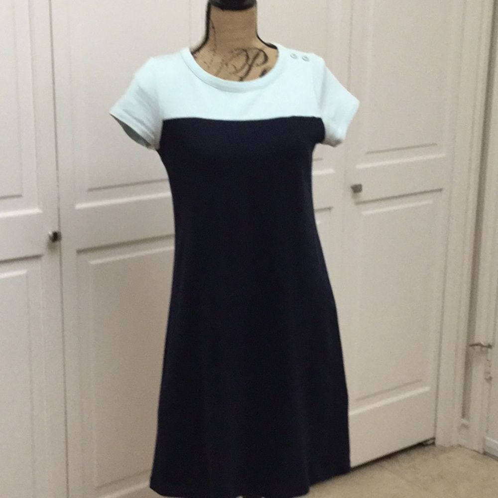Talbots color-block cotton dress